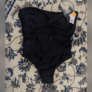 Elegant Black One-Piece Swimsuit